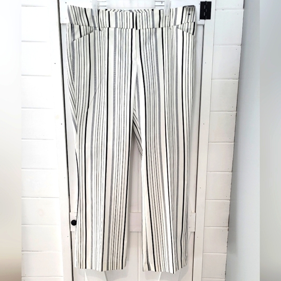 7th Avenue Striped Bootcut Stretch Dress Pants Size 18 - Picture 1 of 10